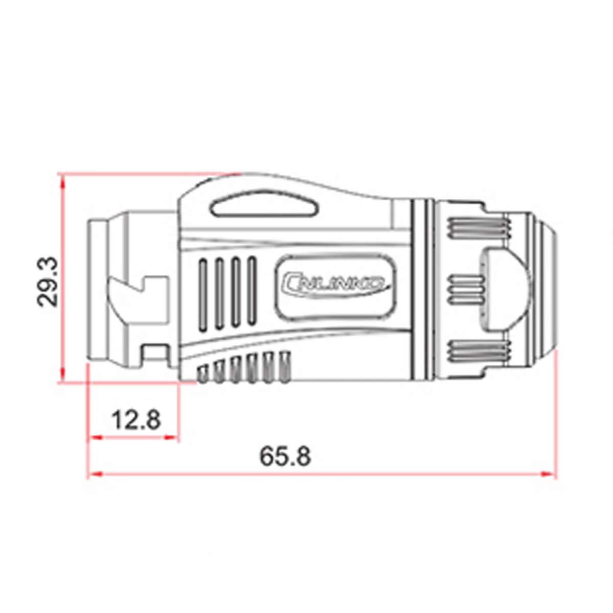 Conector Serie BD-24 RJ45 Plug Soldar CNLINKO