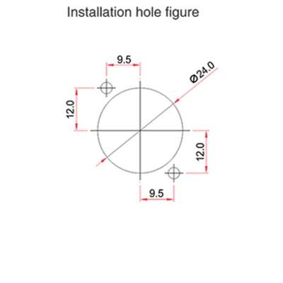 Conector Serie BD-24 Hembra 3 Pines Socket Soldar CNLINKO