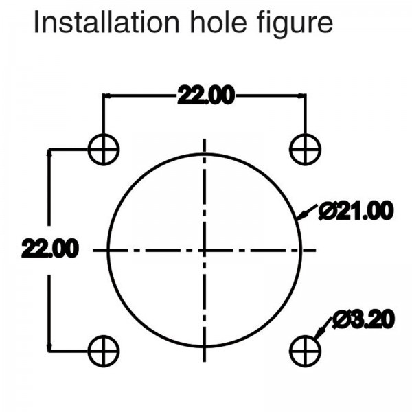 Conector Serie DH-20 Hembra 4 Pines Socket Soldar CNLINKO