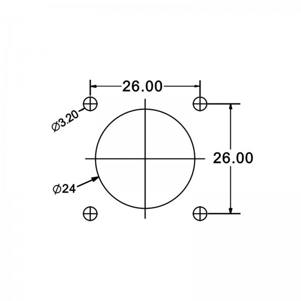 Conector Serie DH-24 Hembra 3 Pines Socket Soldar CNLINKO