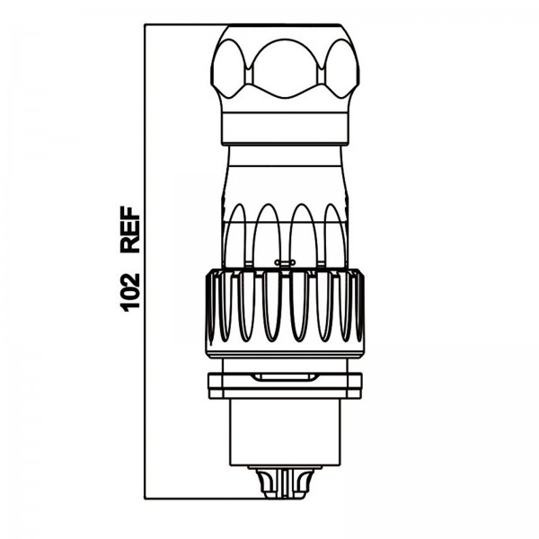 Conector Serie DH-24 Macho 3 Pines Plug Soldar CNLINKO