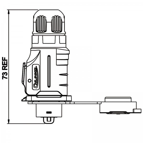 Conector Serie LP-16 Macho 2 Pines Plug Soldar CNLINKO
