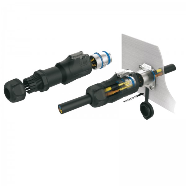 Conector Serie LP-20 Hembra 12 Pines Socket Soldar CNLINKO