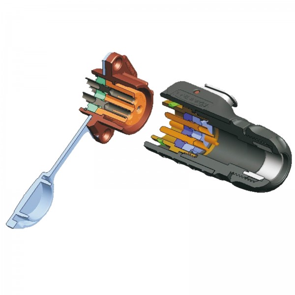 Conector Serie LP-20 Hembra 12 Pines Socket Soldar CNLINKO