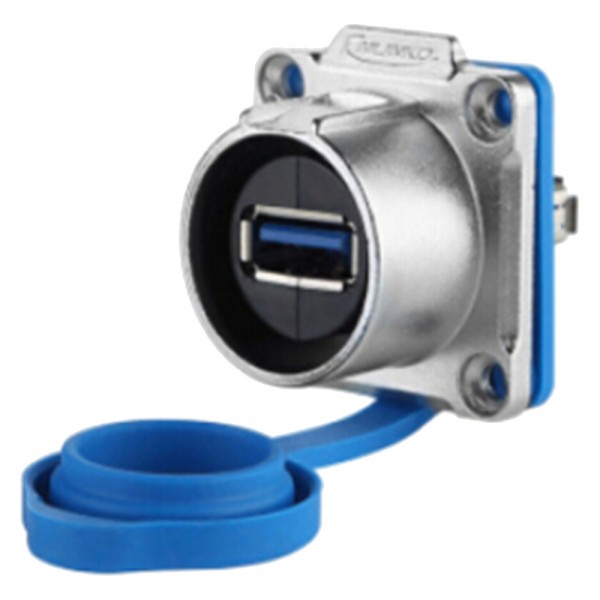Conector Serie LP-24 USB Socket Soldar CNLINKO