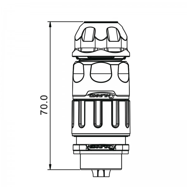 Conector Serie YM-20 Macho 4 Pines Plug Soldar CNLINKO