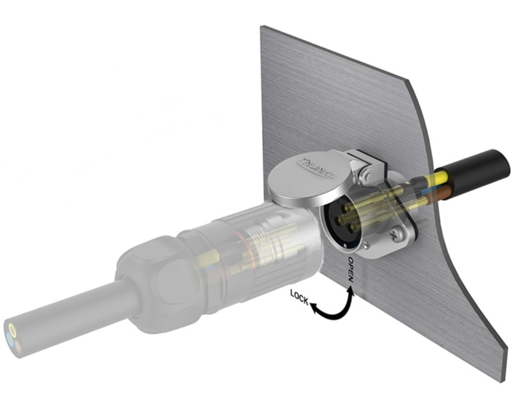 Conector Serie YA-20 hembra socket 3 Pines Soldar CNLINKO
