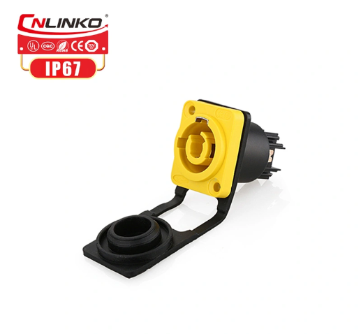 Conector Serie YF-24 Hembra 3 Pines Socket Soldar CNLINKO