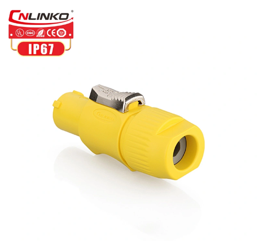 Conector Serie YF-24 Macho 3 Pines Plug con tornillos CNLINKO