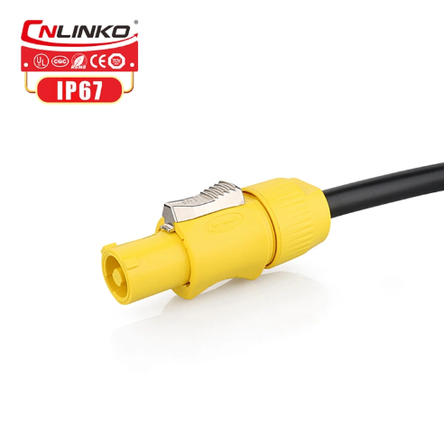 Conector Serie YF-24 Macho 3 Pines Plug con tornillos CNLINKO
