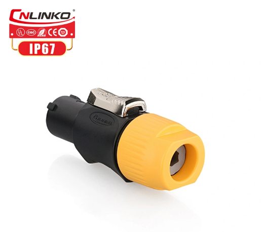 Conector Serie YF-24 Macho 3 Pines Plug con tornillos CNLINKO