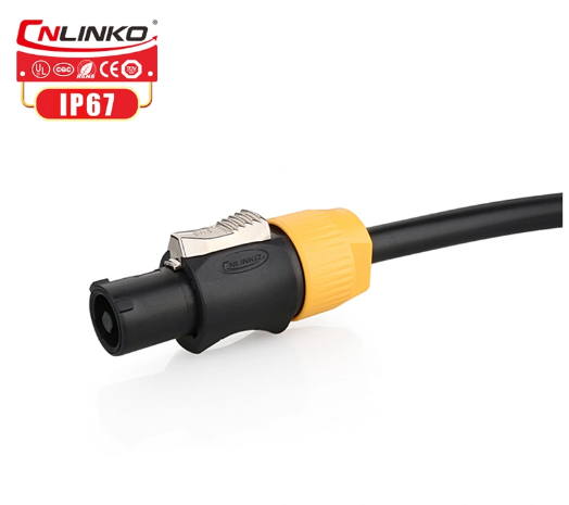 Conector Serie YF-24 Macho 3 Pines Plug con tornillos CNLINKO