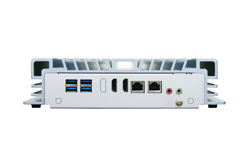 Intel Core i LGA1151 CPU, H110, 2 DDR4 memory, 4 USB3.0, 4 USB2.0, 2 RS-232/422/485, 2 GbE, 2 HDMI, DC 12~24V, Phoenix Connector   
