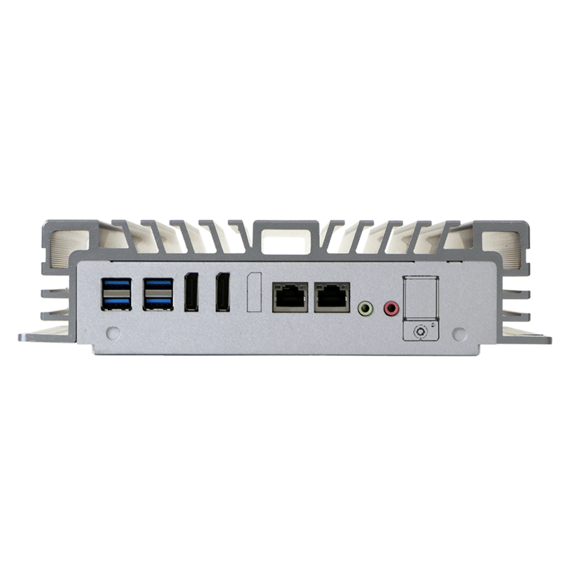 Intel 8th Gen Core i LGA1151 CPU, Q370, 2 DDR4 memory, 4 USB3.1, 4 USB2.0, 2 RS-232/422/485, 2 GbE, 3 DP, RAID 0/1, Line out, Mic In, DC 12/19~28V, Phoenix Connector   