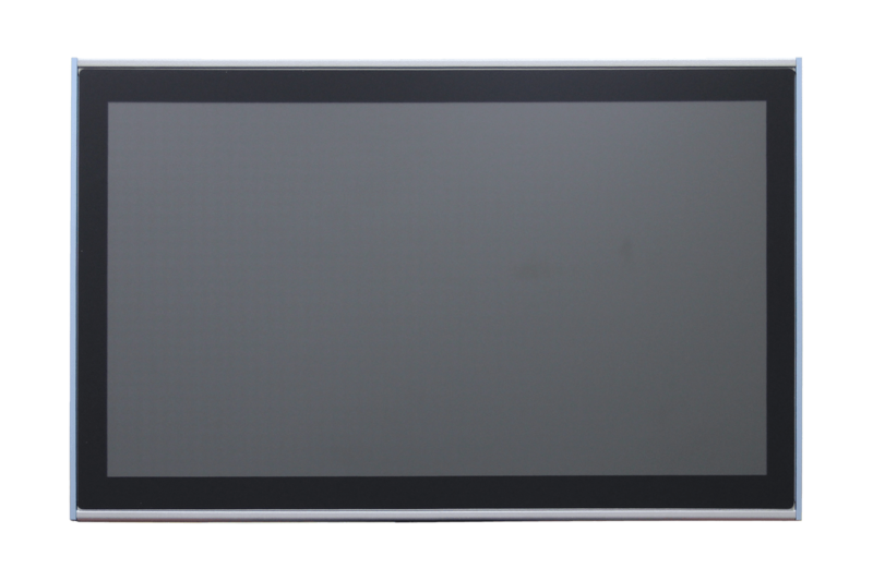 18.5" 16:9 (1366 x 768), 250nits, Fanless Panel PC with Intel Core i5-4300U CPU, Projected Capacitive Touch, 4 USB 3.0, 2 RS-232, 2 RS-232/422/485, 8-bit DIO, Line out, Mic in, 2 GbE, 2 HDMI, DC 9-36 V, Phoenix Connector