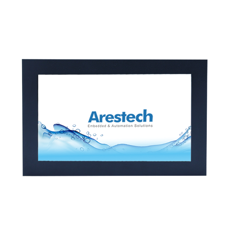 10.1" 16:9 (1024 x 600), 450nits, Fanless Panel PC with Intel Celeron J1900 CPU, Projected Capacitive Touch, 2 USB 3.0, 2 USB 2.0, 3 RS-232, 1 RS-232/422/485, Line out, 8-bit DIO, 2 GbE, 1 VGA, 1 HDMI, DC 9-36 V, Phoenix Connector