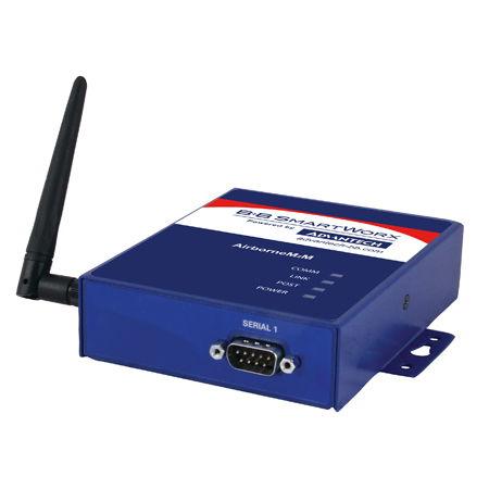 Dual Band AirborneM2M Industrial Wireless Serial Server with one RS-232/422/485 port