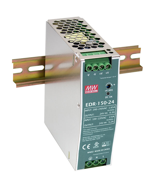 Fuente de Poder 24VDC 156W/6.5A @ 230VAC