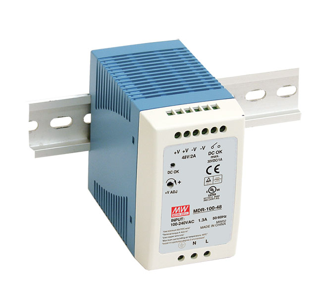 Fuente de Poder Mean Well MDR-100-12 Riel DIN 12VDC 90W 7.5A