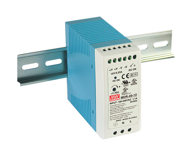 Fuente de Poder Mean Well MDR-40-48 Riel DIN 48VDC 39.8W 0.83A