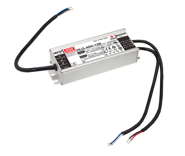 Driver LED Mean Well HLG-40H-54B 54VDC 40.5W 0.75A Dimmer 3 en 1