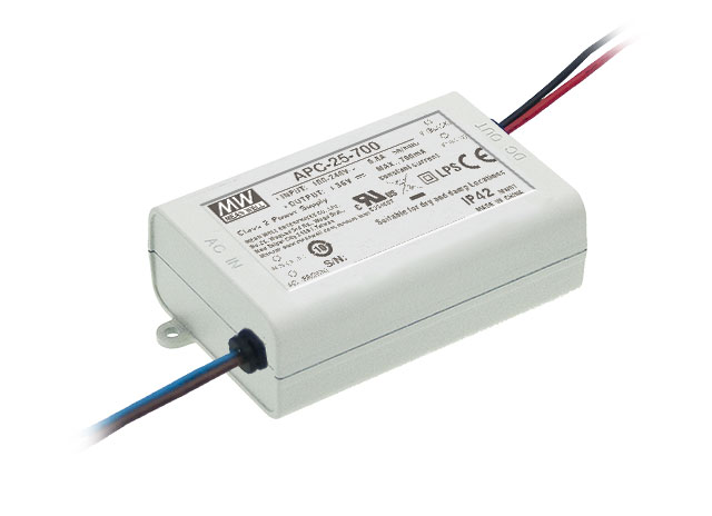 Driver LED Mean Well APC-25-700 11-36VDC 25.2W 700mA