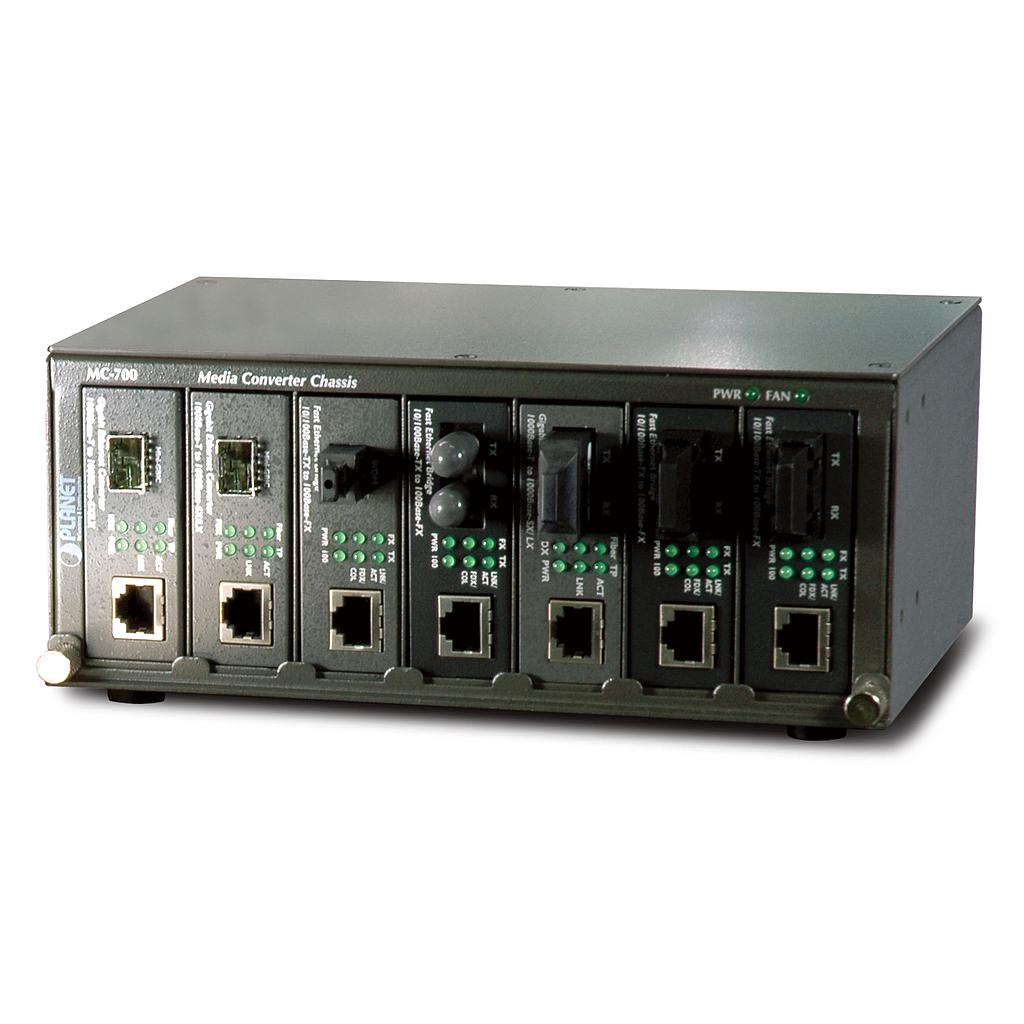 7-Slot Media Converter Chassis