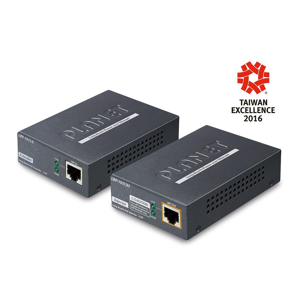 1-Port Long Reach PoE over UTP Extender Kit (LRP-101UH + LRP-101UE)