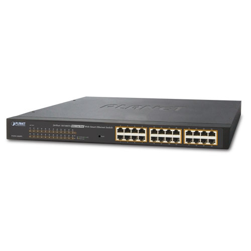 24-Port 10/100Mbps PoE Web Smart Ethernet Switch