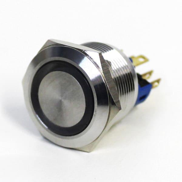 Botónera antivandalismo iluminado naranja 22mm 110/220VCA/CC