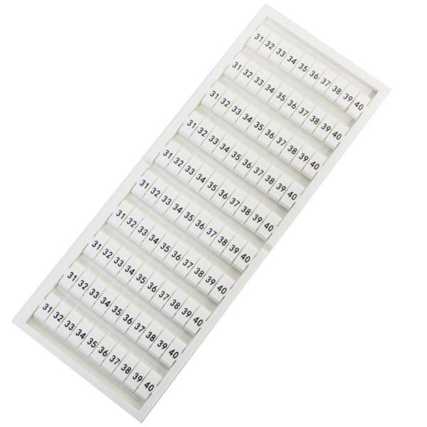 Identificador Bornera BM 31-40 X10