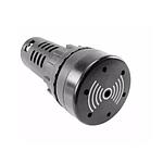 Buzzer 22mm sonoro 220VCA negro