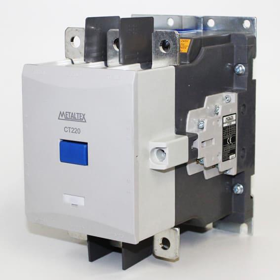 Contactor Tripolar 250A/AC3 Bobina 220VCA Auxiliar 2NA+2NC