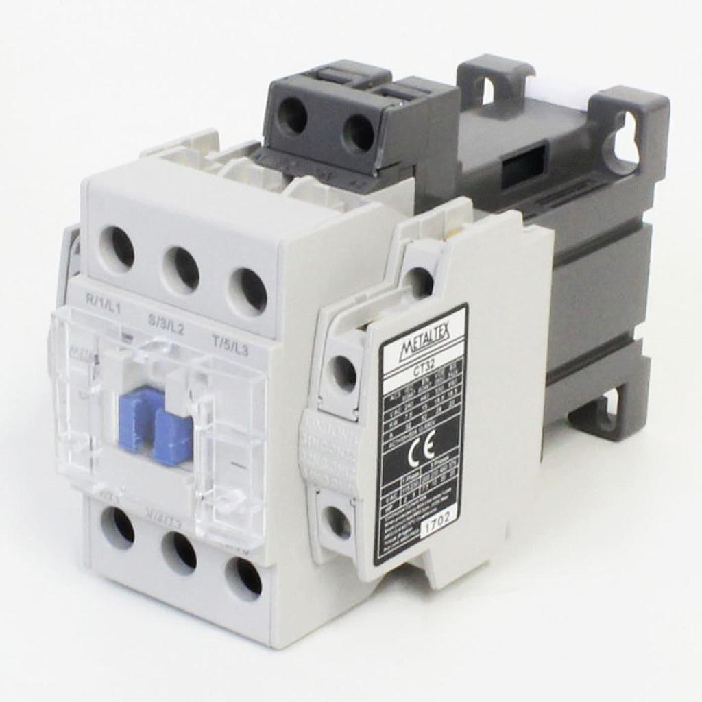 Contactor Tripolar 32A/AC3 Bobina 24VCC Auxiliar 2NA+2NC