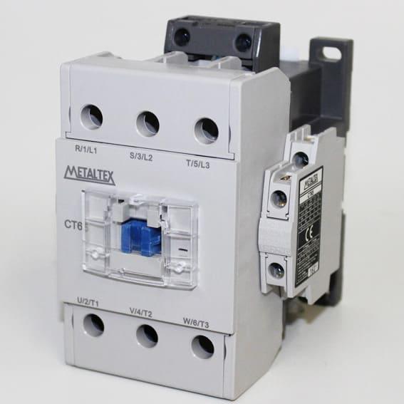 Contactor Tripolar 65A/AC3 Bobina 220VCA Auxiliar 2NA+2NC