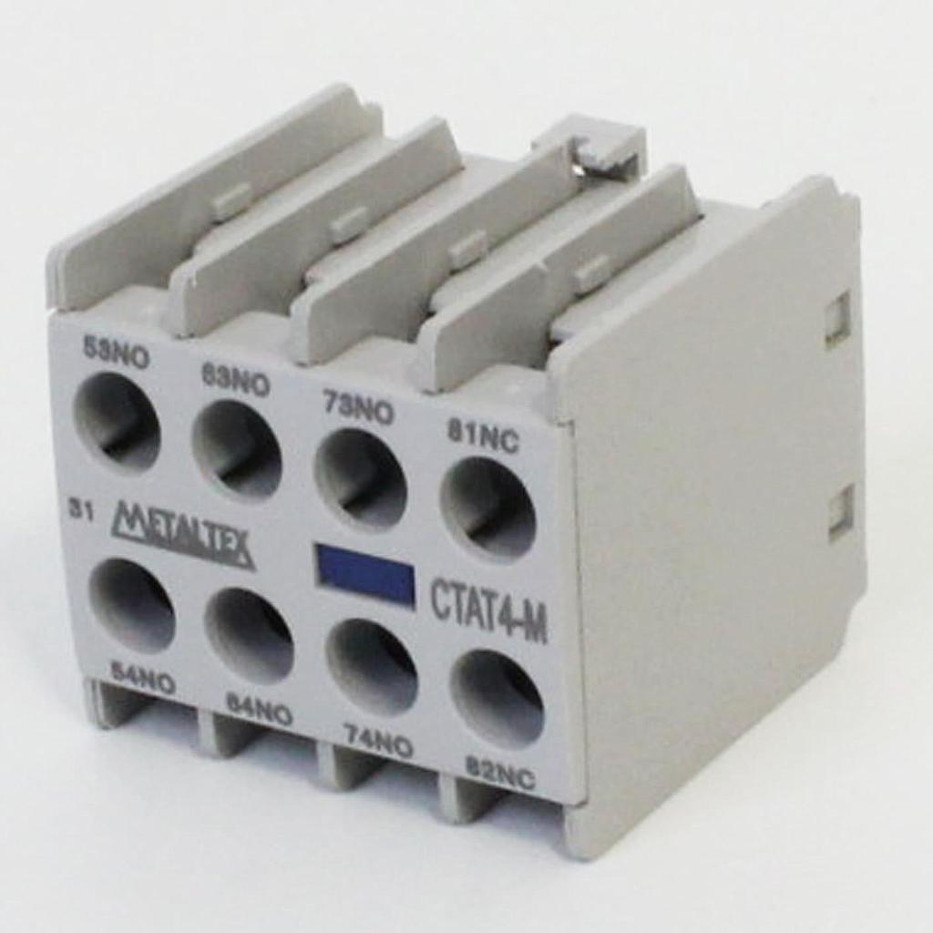 Contacto auxiliar frontal 3NA+1NC para CTM6 hasta CTM16