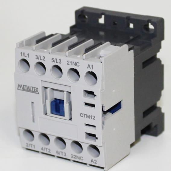 Mini Contactor 12A/AC3 Bobina 24VCA Auxiliar 1NC