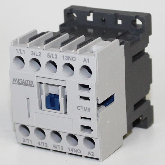 Mini Contactor 9A/AC3 Bobina 24VCA Auxiliar 1NA