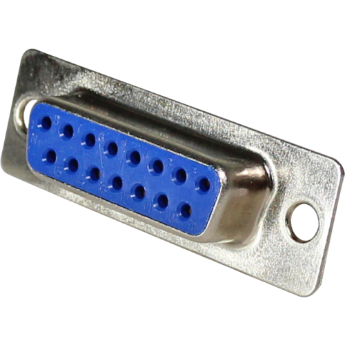 Conector DB Soldar Hilo, 15 vías, hembra blanco