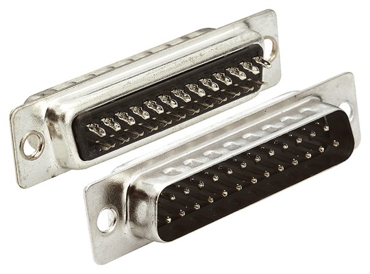 Conector DB25 Soldar Hilo, 25 vías, Macho