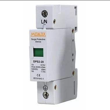 Dispositivo de protección de picos 1 polo 415VCA 20/45KA Tipo2
