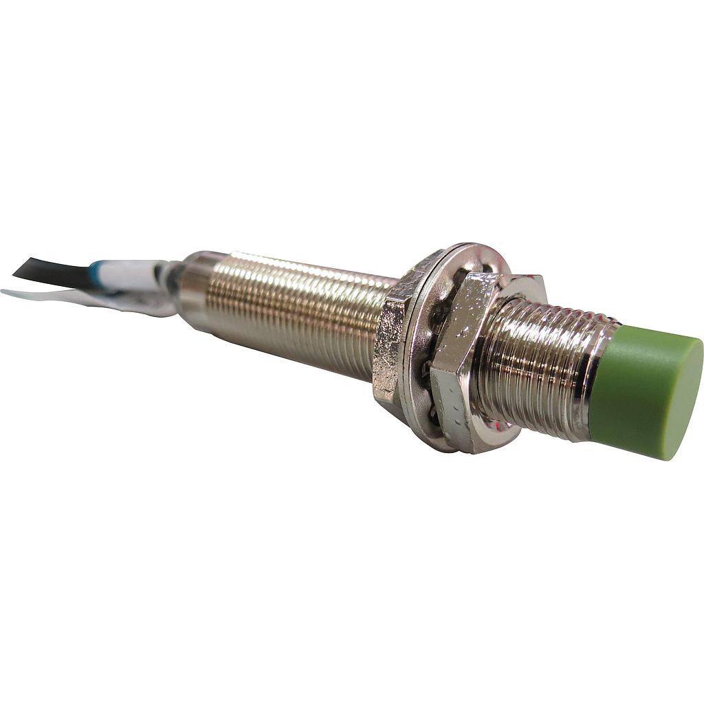 Sensor inductivo no rasado M12 SN: 4mm - PNP 4 hilos - 1NA + 1NC