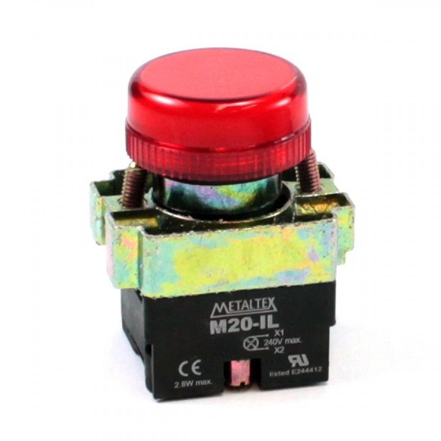 Piloto Led 22mm 24V - rojo