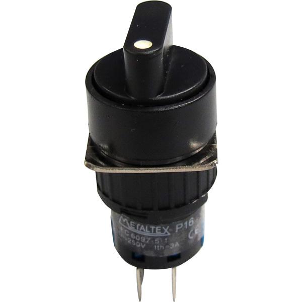 Selectora 16mm redondo 3 posiciones fijas 45G - 2 Inversores