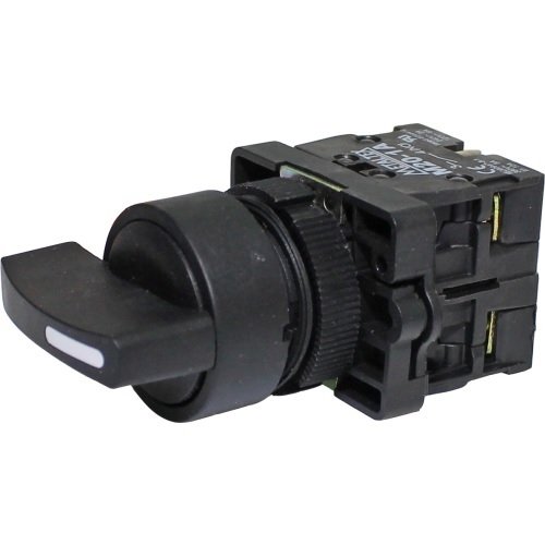 Selectora plástica knob largo 3 posiciones con retorno D/I 45G - 2NA
