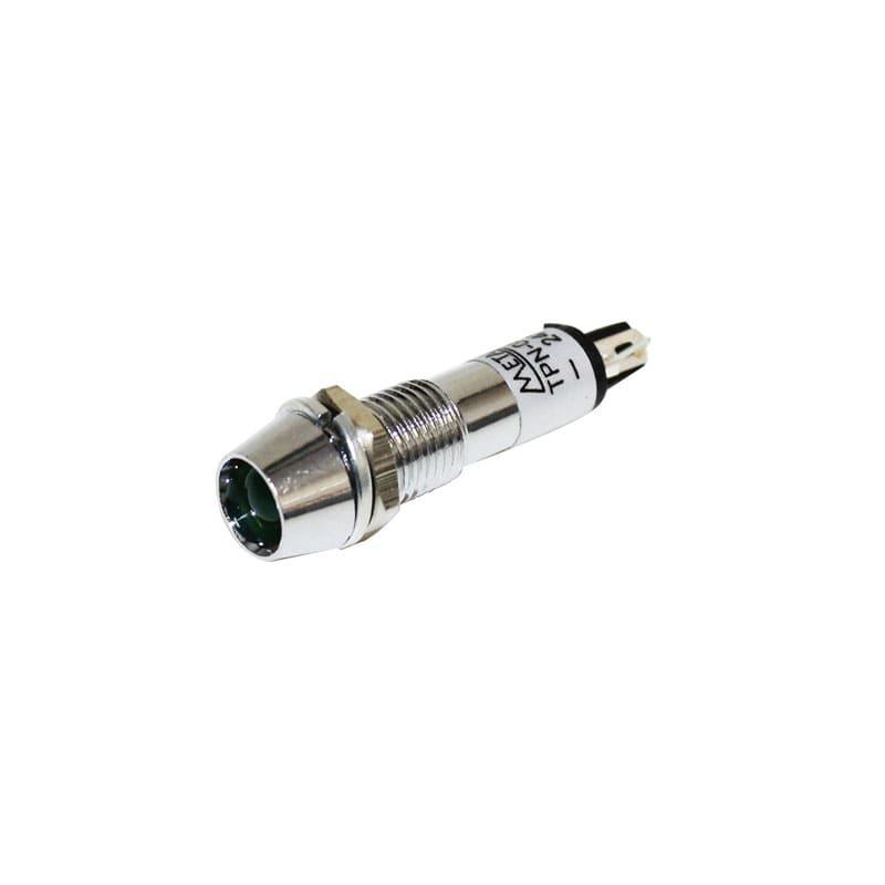 Indicador LED 8mm - 24V verde