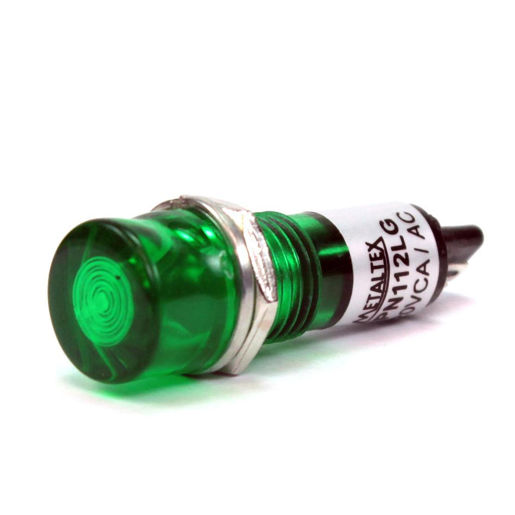 Señalero LED 11mm 220VCA verde