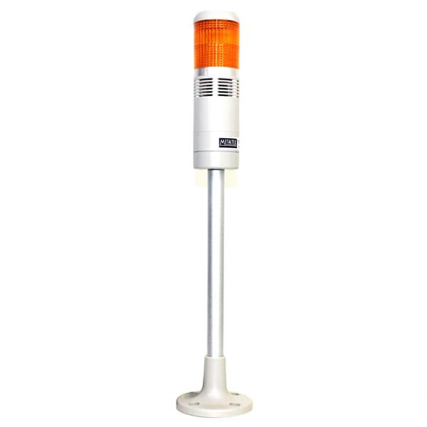 Señalero Torre 60mm Luz continua y parpadeante, Sirena, 24VCD/VAC naranja