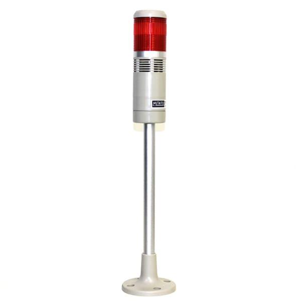 Señalero Torre 60mm Luz continua y parpadeante, Sirena, 24VCD/VAC rojo