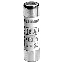 Fusible 8x32mm; 16A, 400VAC, Curva gG / gL, Marca Cooper Bussmann